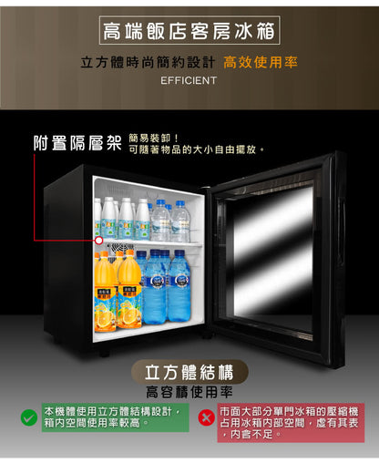 【ZANWA】30L 電子雙核芯變頻式小冰箱