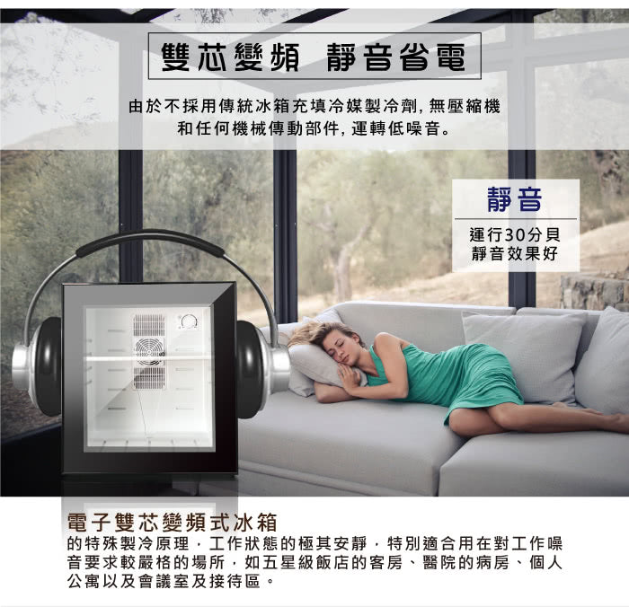 【ZANWA】30L 電子雙核芯變頻式小冰箱