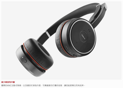 【Jabra】Evolve 75 商用ANC藍牙耳機麥克風