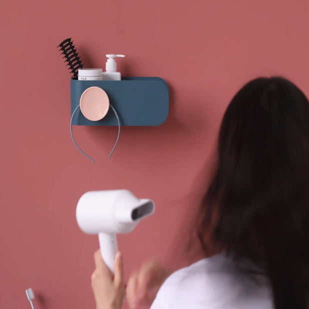 【ShowSee小適】北歐風多功能吹風機架 (免鑽牆)
